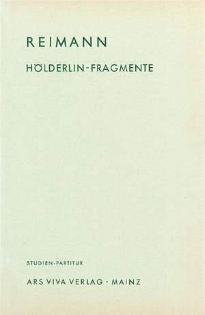 Reimann, A: Hölderlin-Fragmente