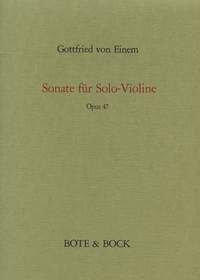Einem, G v: Sonate op. 47