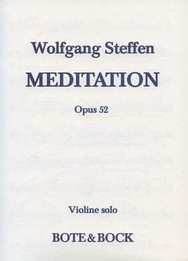 Steffen, W: Meditation op. 52