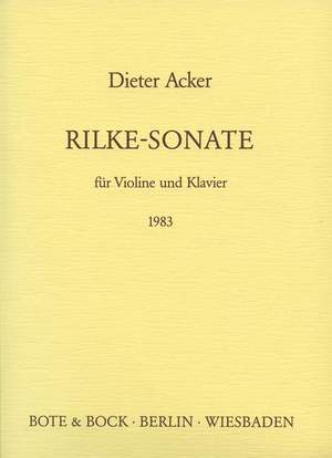 Acker, D: Rilke-Sonate