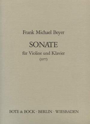 Beyer, F M: Sonata