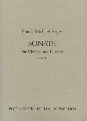 Beyer, F M: Sonate