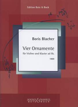 Blacher, B: Vier Ornamente
