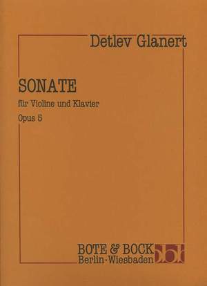 Glanert, D: Sonata op. 5