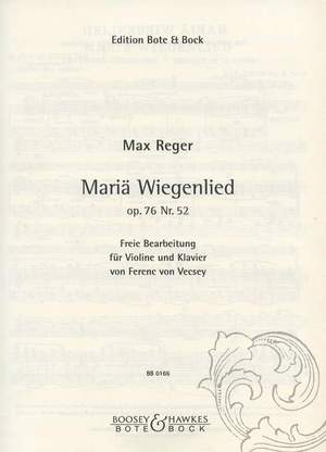 Reger: The Virgins Slumber Song op. 76/52