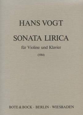 Vogt, H: Sonata lirica