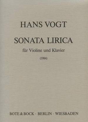 Vogt, H: Sonata lirica