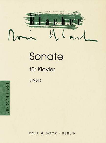 Blacher, B: Sonate