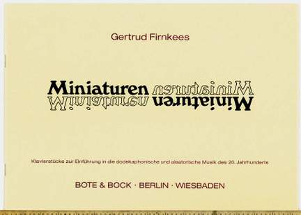 Firnkees, G: Miniatures