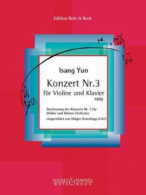 Yun, I: Concert No. 3 for Violin and Piano