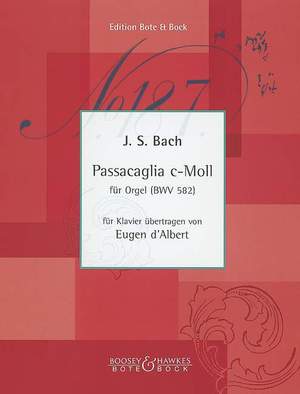 Bach, J S: Passacaglia C minor BWV 582