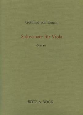 Einem, G v: Sonata op. 60