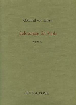Einem, G v: Sonata op. 60
