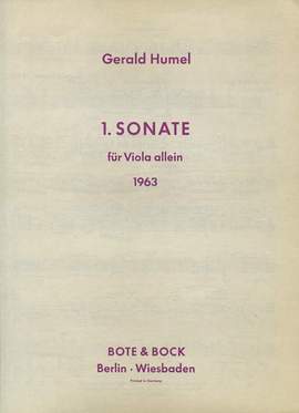 Humel, G: Sonata No. 1
