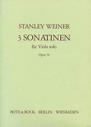 Weiner, S: Three Sonatinas op. 70