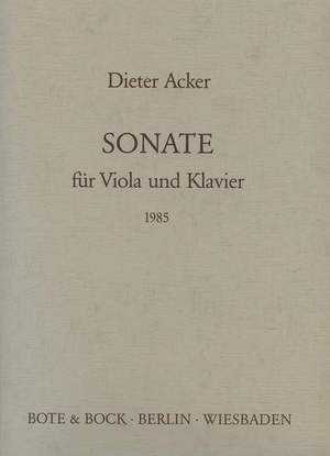 Acker, D: Sonata