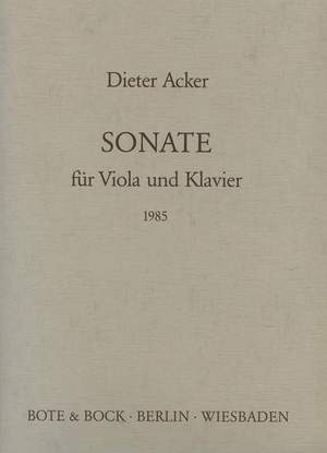 Acker, D: Sonate