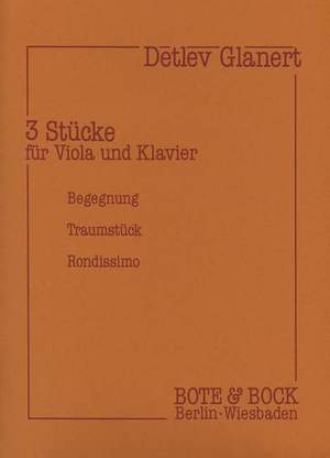 Glanert, D: Drei Stücke op. 1