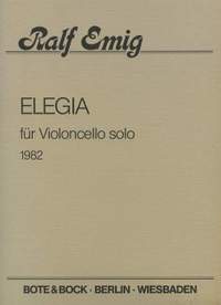 Emig, R: Elegia