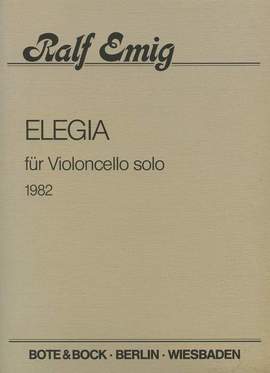 Emig, R: Elegia