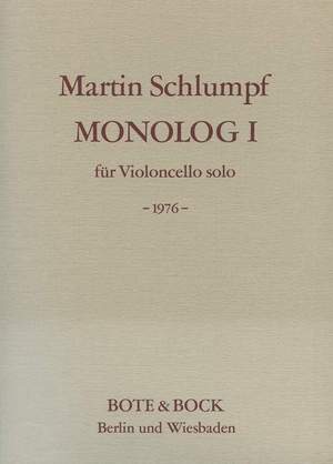 Schlumpf, M: Monolog I