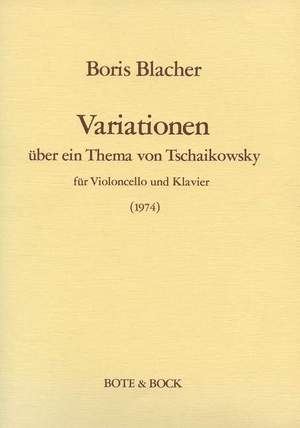 Blacher, B: Variations on the theme by Tchaikovsky