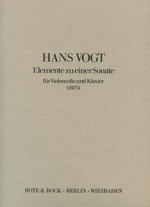 Vogt, H: Elemente zu einer Sonate
