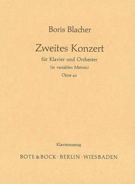 Blacher, B: Zweites Konzert op. 42