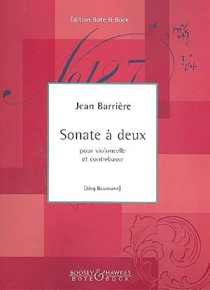 Barrière, J: Sonata à deux