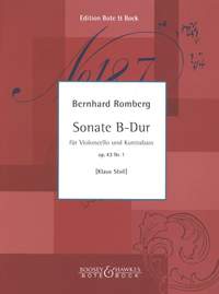 Romberg, B: Sonate B-Dur B flat major op. 43/1