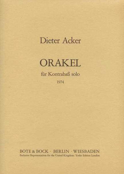 Acker, D: Orakel