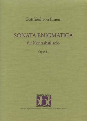 Einem, G v: Sonata enigmatica op. 81