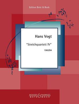 Vogt, H: String Quartet IV