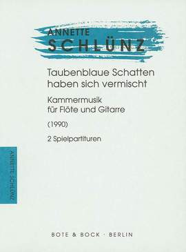 Schluenz, A: Taubenblaue Schatten haben sich vermischt