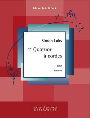 Laks, S: 4e Quatuor à cordes