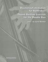 Reinke, G: Daumenaufsatzstudien für Kontrabass