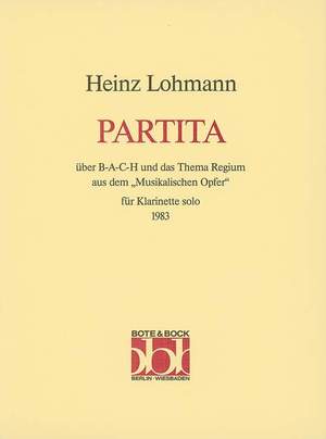 Lohmann, H: Partita