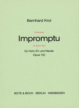 Krol, B: Gratulation Impromptu für Rainer Ruß op. 72/1