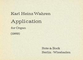 Wahren, K H: Application