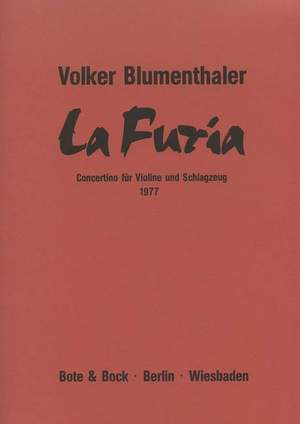Blumenthaler, V: La Furia