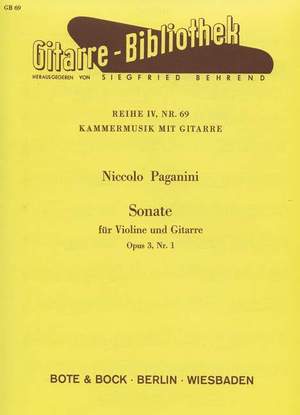 Paganini, N: Sonata op. 3/1 No. 69