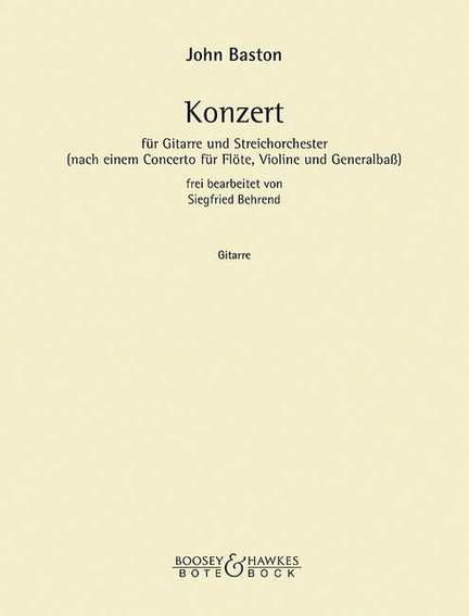 Baston, J: Concerto