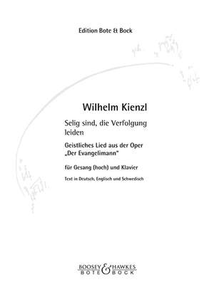 Kienzl, W: Der Evangelimann D major