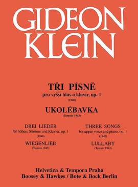 Klein, G: Drei Lieder / Wiegenlied op. 1