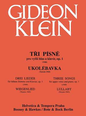 Klein, G: 3 Songs / Lullaby op. 1