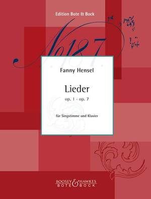 Hensel, F: Songs op. 1, op. 7
