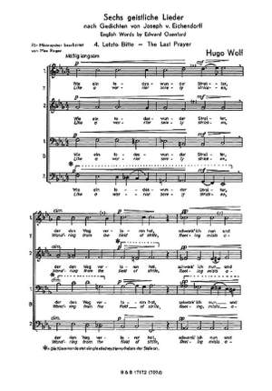 Wolf: Sechs geistliche Lieder
