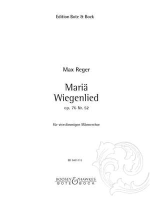 Reger: Schlichte Weise op. 76/52