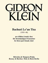 Klein, G: Bachuri Le'an Tisa