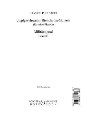 Husadel, H F: Jagdgeschwader Richthofen-Marsch / Militärsignal